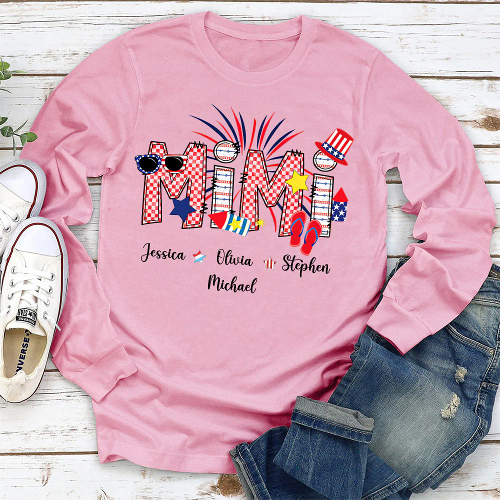 Grandma 4th Of July - Personalized Custom Shirt - Image 3