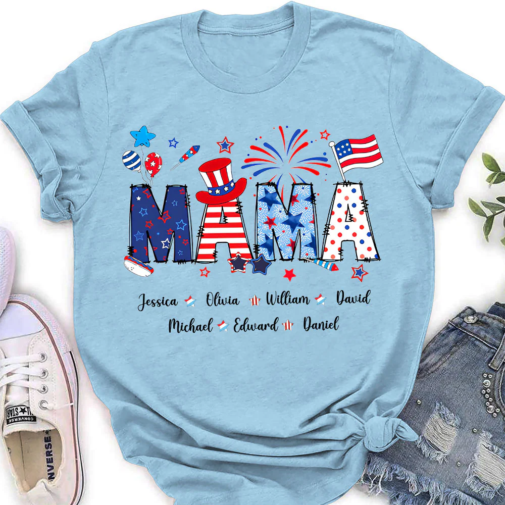 Grandma 4th Of July - Personalized Custom Shirt - Image 7