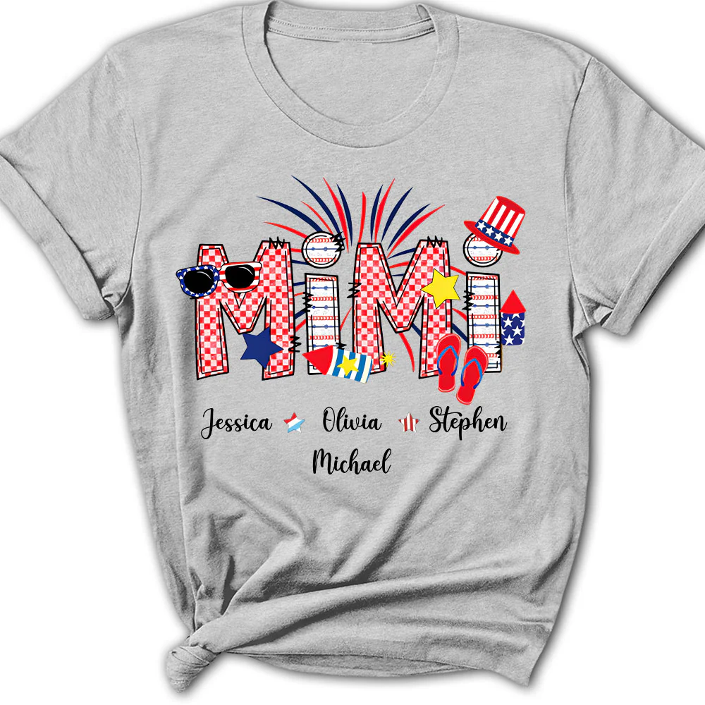 Grandma 4th Of July - Personalized Custom Shirt - Image 8