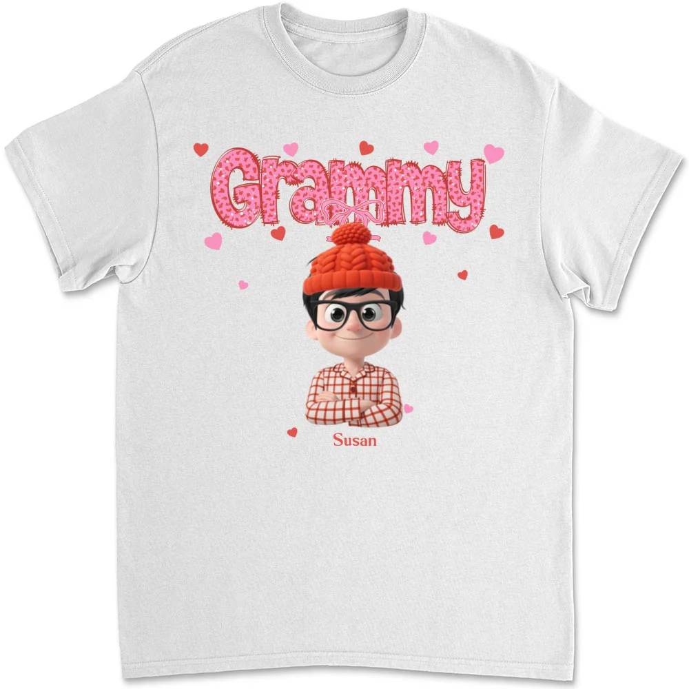 Grandma And Grandbabies Holiday - Personalized Custom Shirt - Image 10