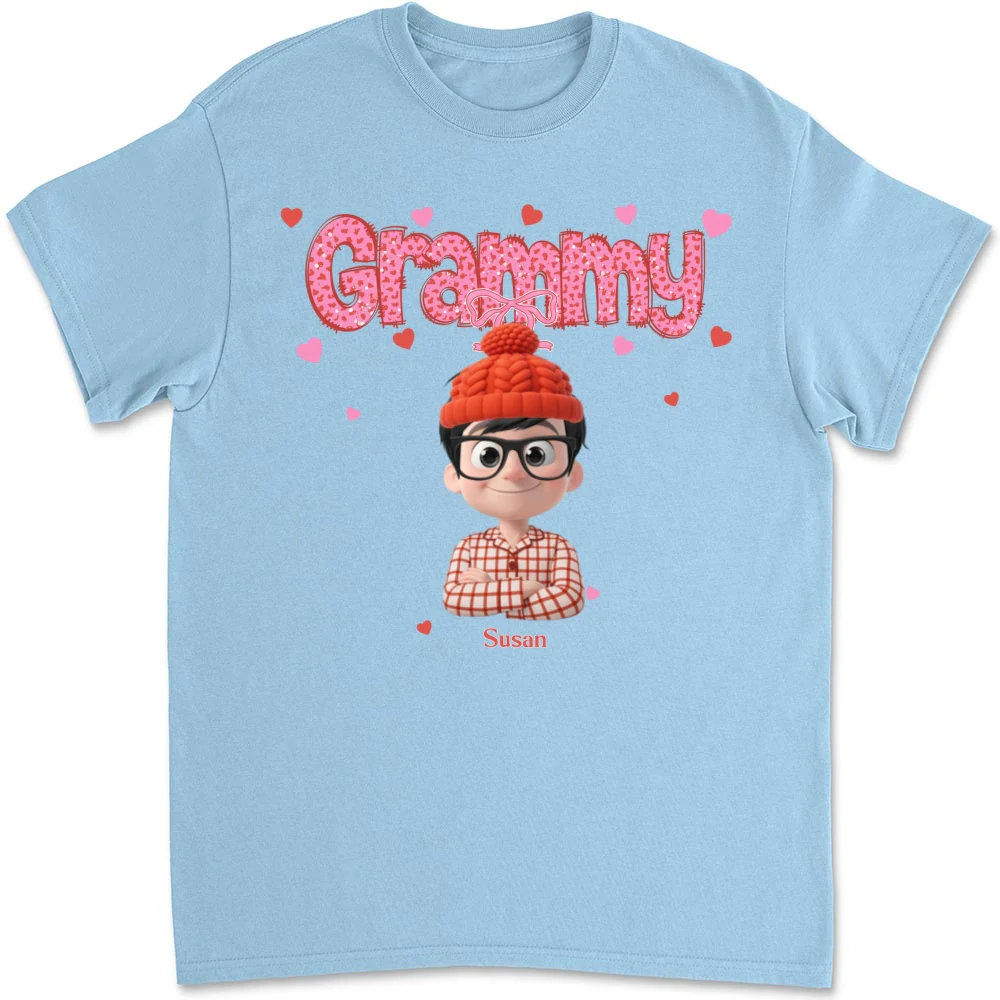 Grandma And Grandbabies Holiday - Personalized Custom Shirt - Image 12