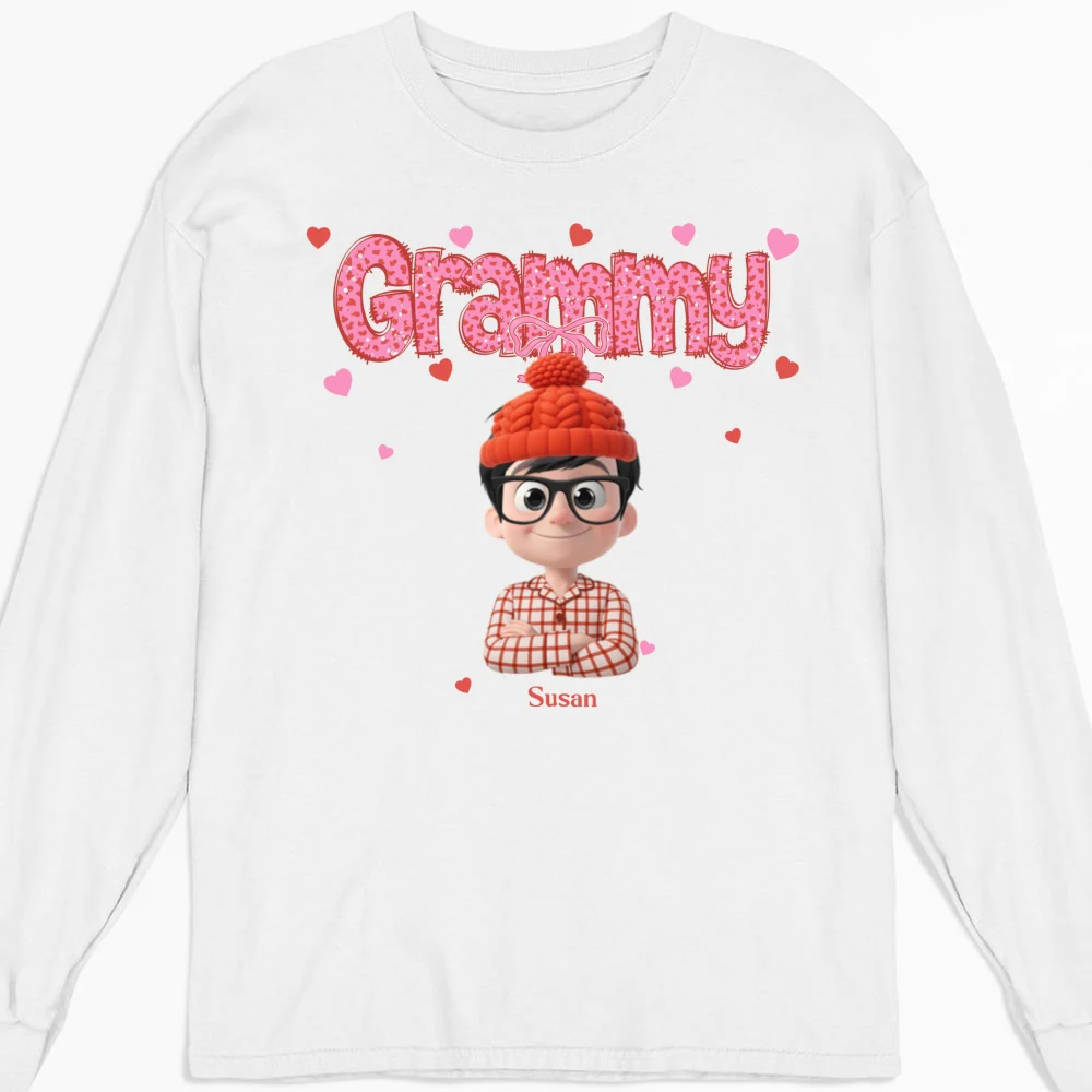 Grandma And Grandbabies Holiday - Personalized Custom Shirt - Image 14