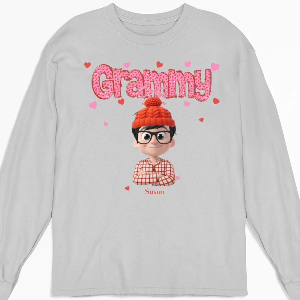 Grandma And Grandbabies Holiday - Personalized Custom Shirt - Image 15