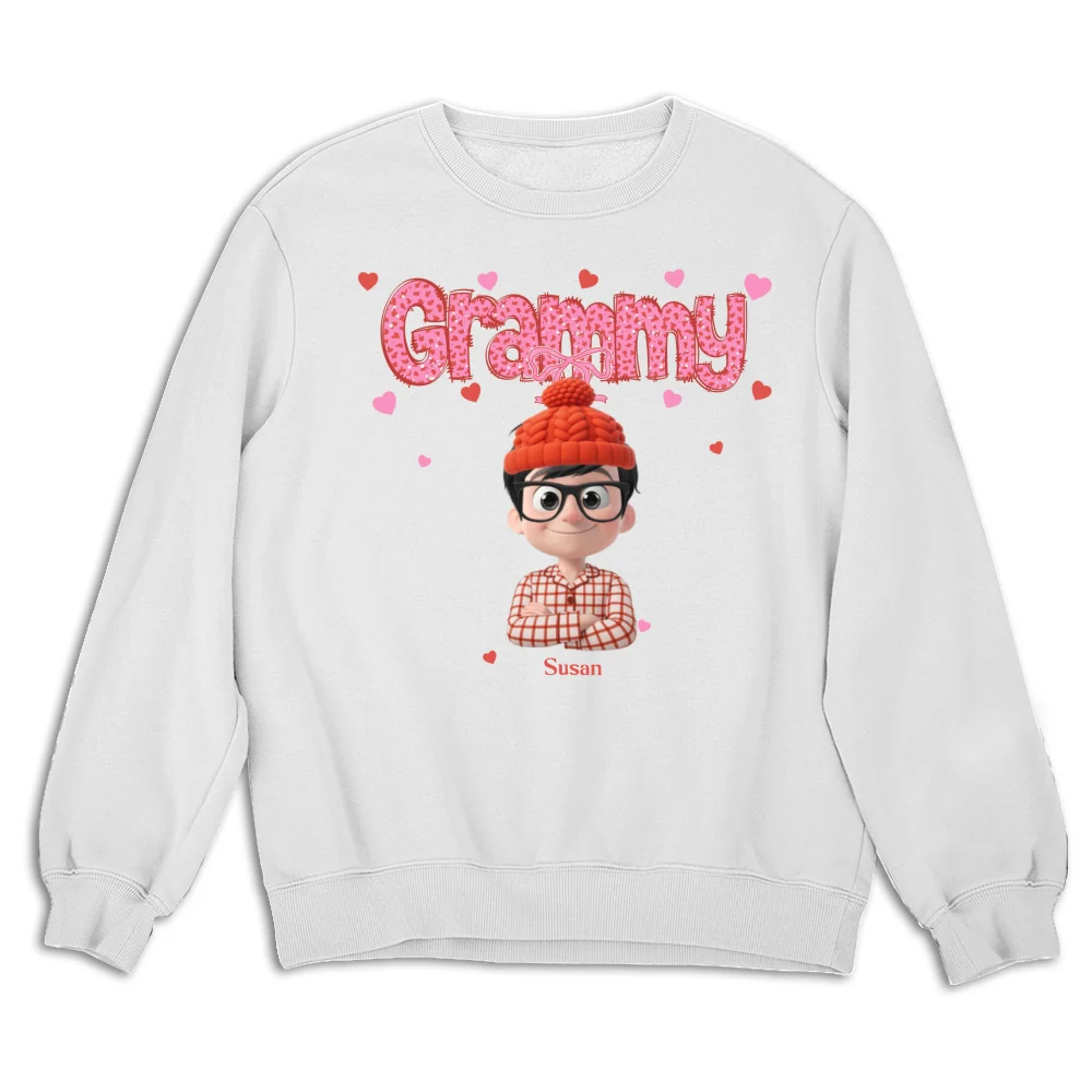 Grandma And Grandbabies Holiday - Personalized Custom Shirt - Image 17
