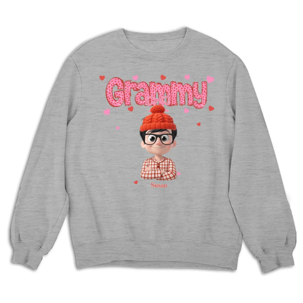 Grandma And Grandbabies Holiday - Personalized Custom Shirt - Image 18