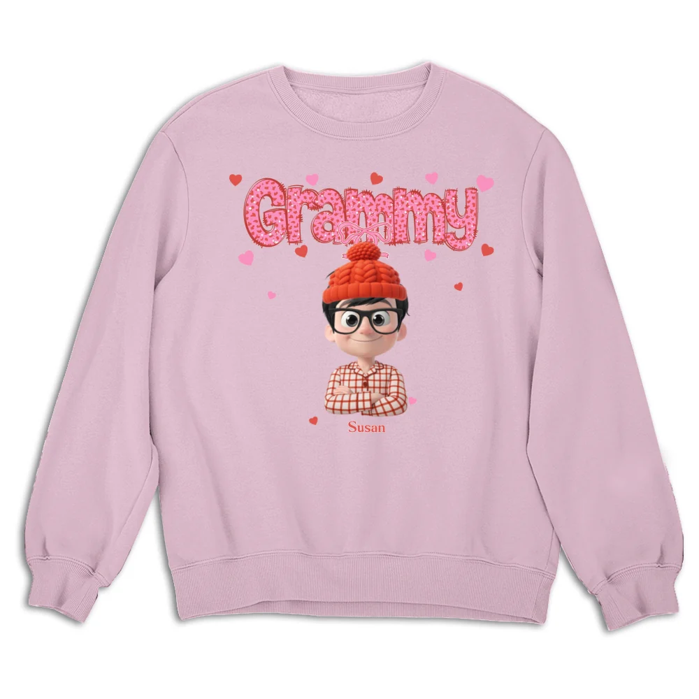 Grandma And Grandbabies Holiday - Personalized Custom Shirt - Image 19