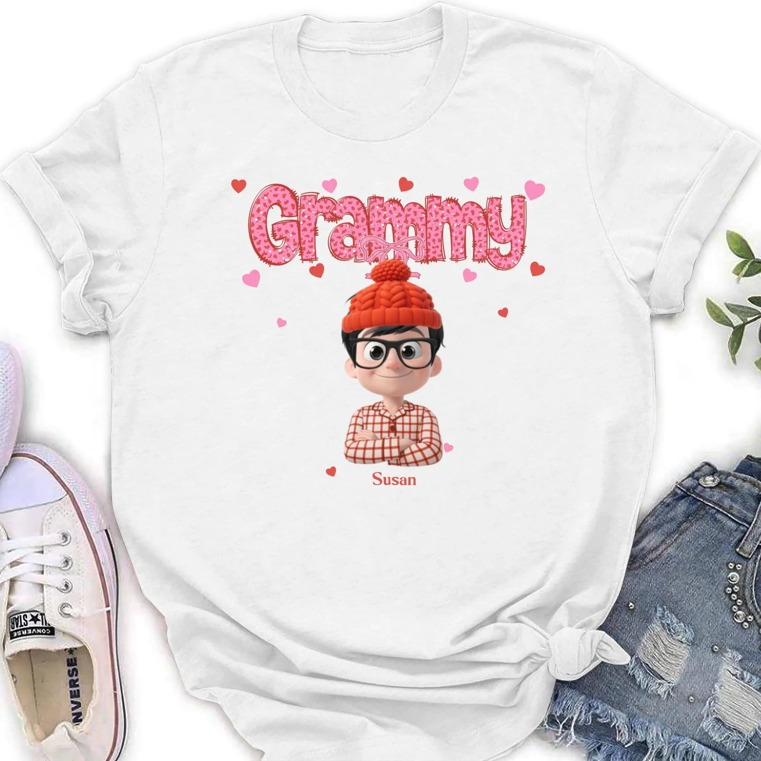 Grandma And Grandbabies Holiday - Personalized Custom Shirt - Image 20
