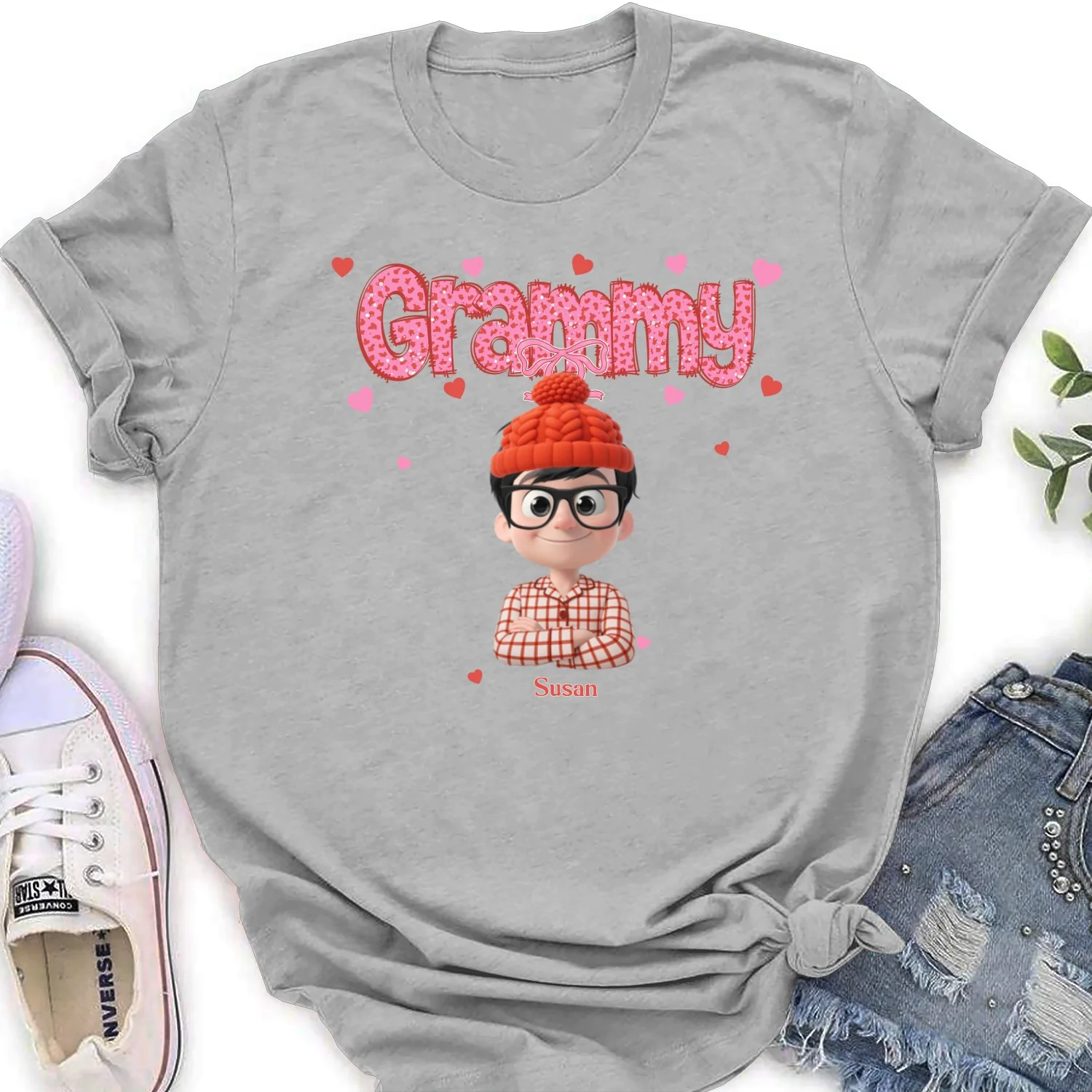 Grandma And Grandbabies Holiday - Personalized Custom Shirt - Image 21