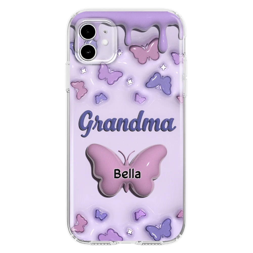 Grandma And Grandkids - Personalized Custom 3D Inflated Effect Phone Case - Image 10