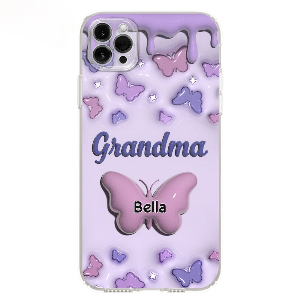 Grandma And Grandkids - Personalized Custom 3D Inflated Effect Phone Case - Image 11