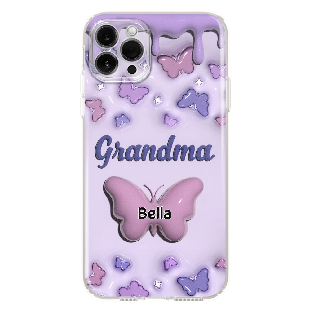 Grandma And Grandkids - Personalized Custom 3D Inflated Effect Phone Case - Image 12