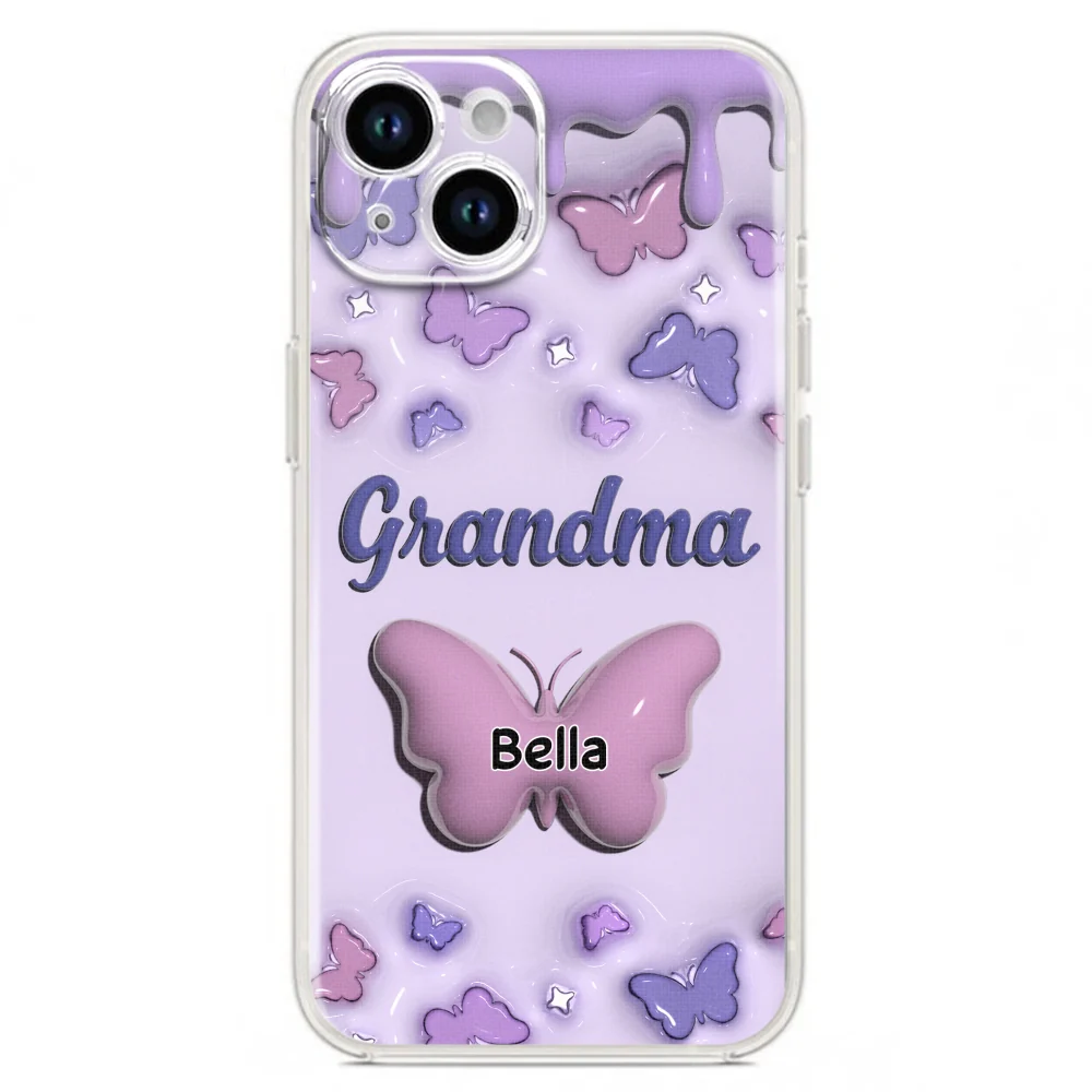 Grandma And Grandkids - Personalized Custom 3D Inflated Effect Phone Case - Image 17