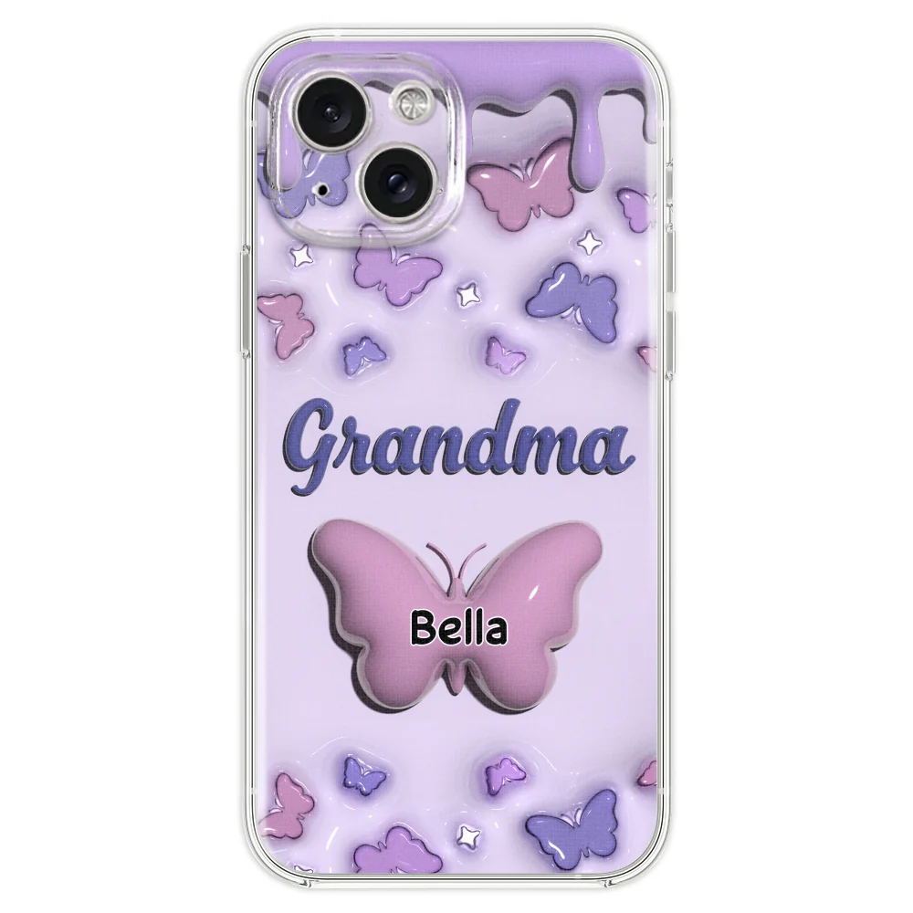 Grandma And Grandkids - Personalized Custom 3D Inflated Effect Phone Case - Image 20