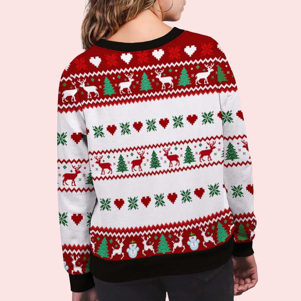 Grandma And Her Snowmen - Personalized Custom All-Over-Print Sweatshirt - Image 6