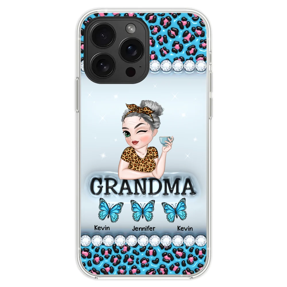 Grandma And Kids - Personalized Custom 3D Inflated Effect Phone Case - Image 21