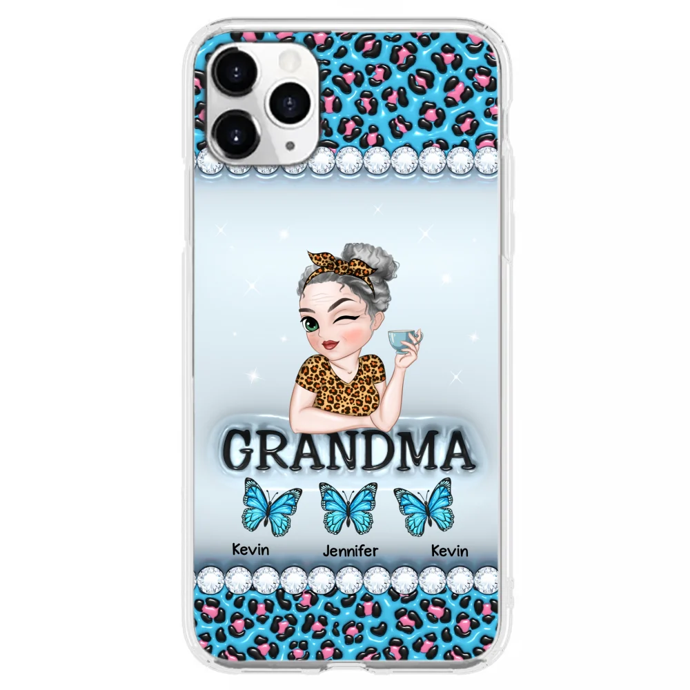 Grandma And Kids - Personalized Custom 3D Inflated Effect Phone Case - Image 9