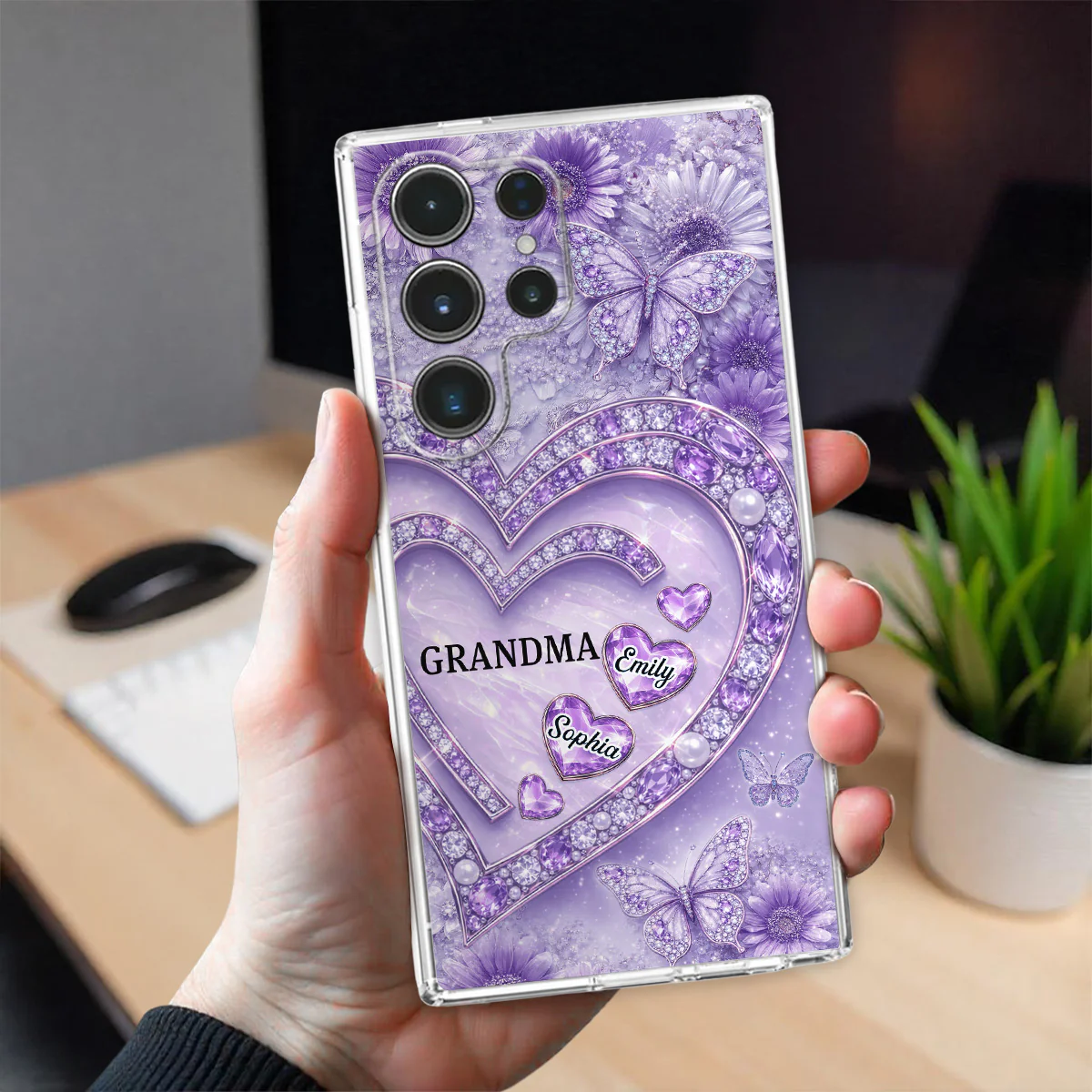 Grandma And Lovely Grandkids - Personalized Custom 3D Effect Phone Case - Image 5