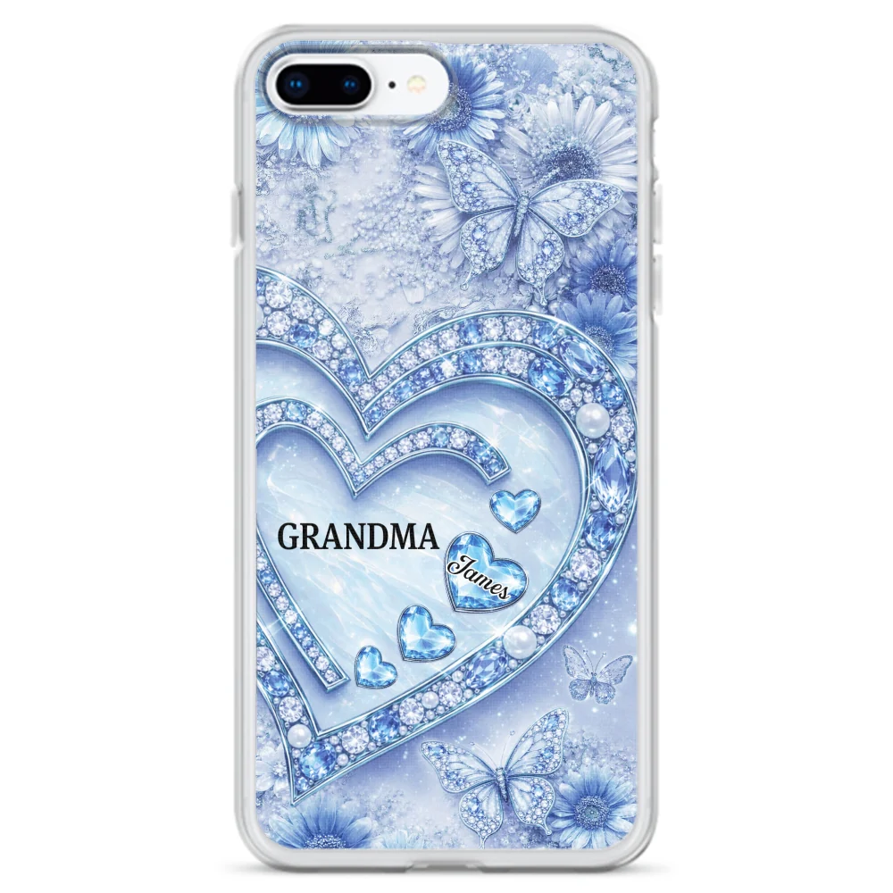 Grandma And Lovely Grandkids - Personalized Custom 3D Effect Phone Case - Image 7