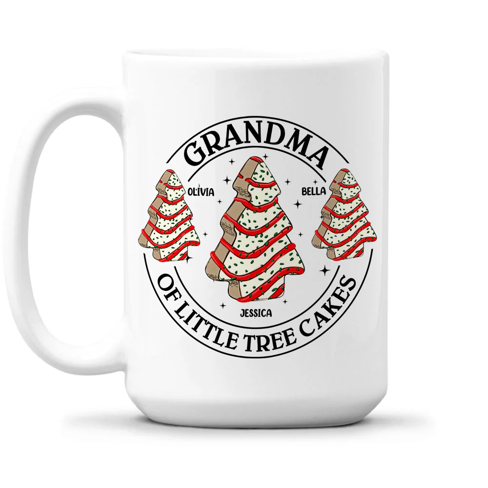Grandma Christmas Cake - Personalized Custom Mug - Image 2