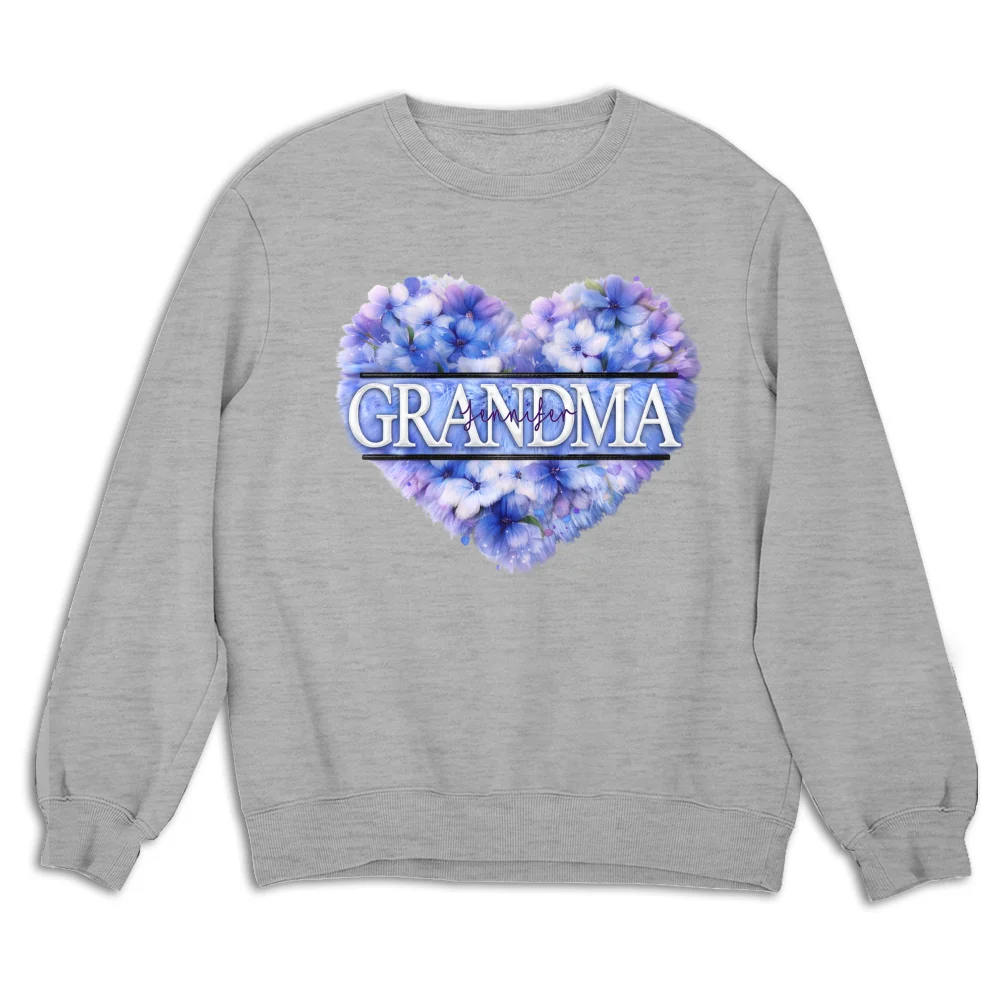 Grandma Custom Birth Month Flower - Personalized Custom Shirt - Image 13
