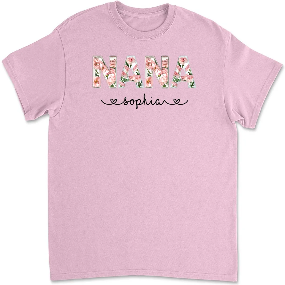 Grandma Custom Birth Month Flower - Personalized Custom Shirt - Image 10