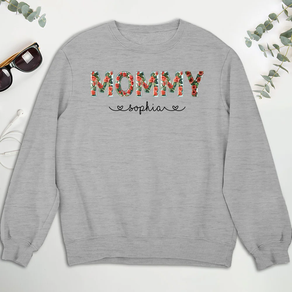 Grandma Custom Birth Month Flower - Personalized Custom Shirt - Image 5