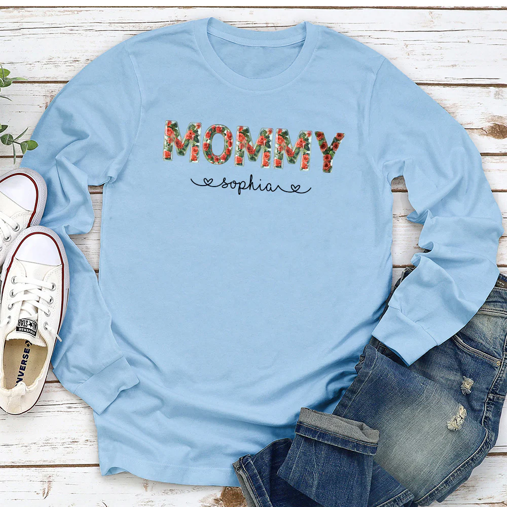 Grandma Custom Birth Month Flower - Personalized Custom Shirt - Image 6