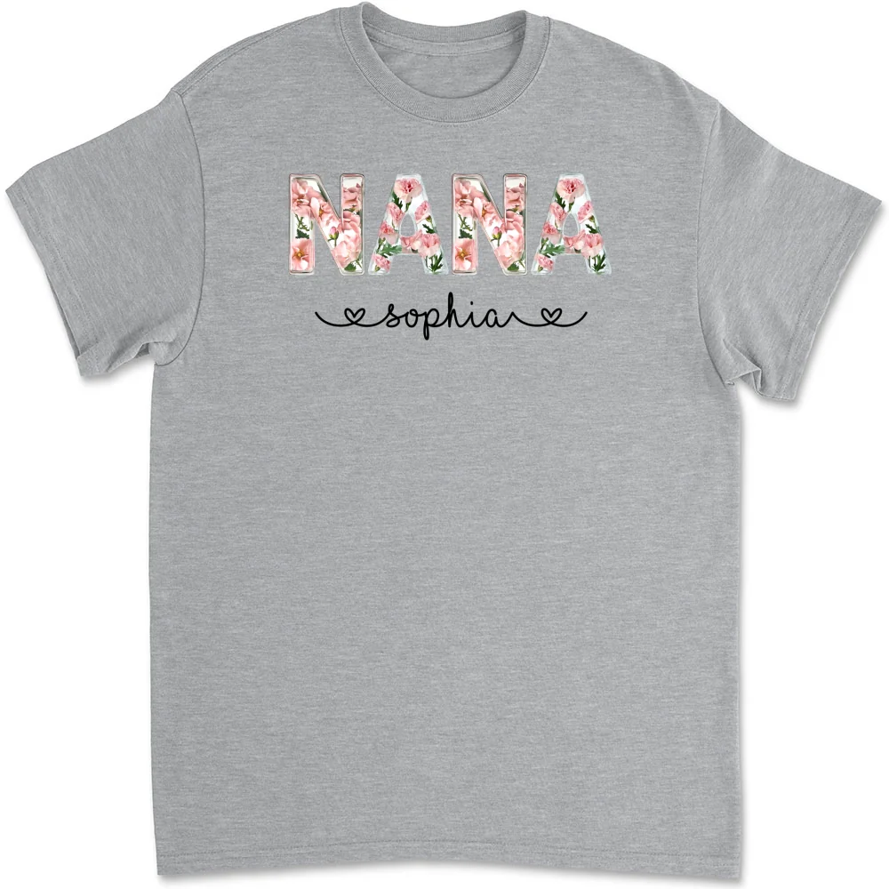 Grandma Custom Birth Month Flower - Personalized Custom Shirt - Image 8