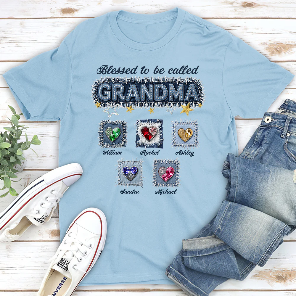 Grandma Denim - Personalized Custom Shirt - Image 3