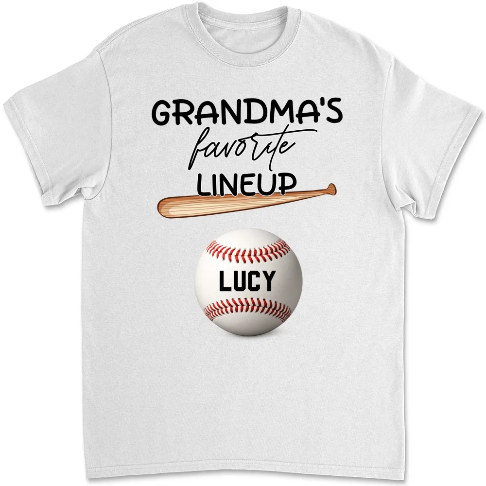  Grandma Favorite Lineup - Personalized Custom Shirt - Image 15