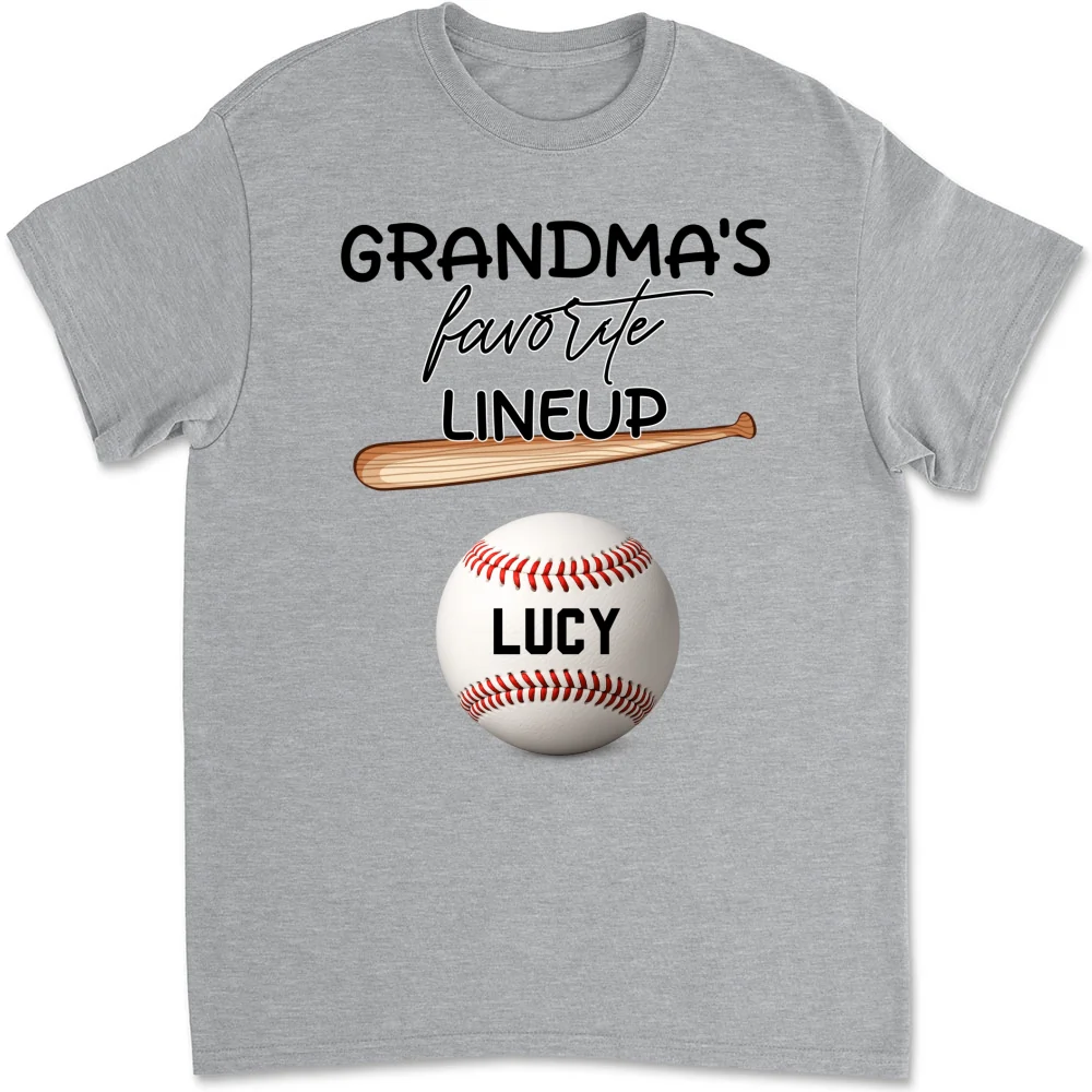  Grandma Favorite Lineup - Personalized Custom Shirt - Image 16
