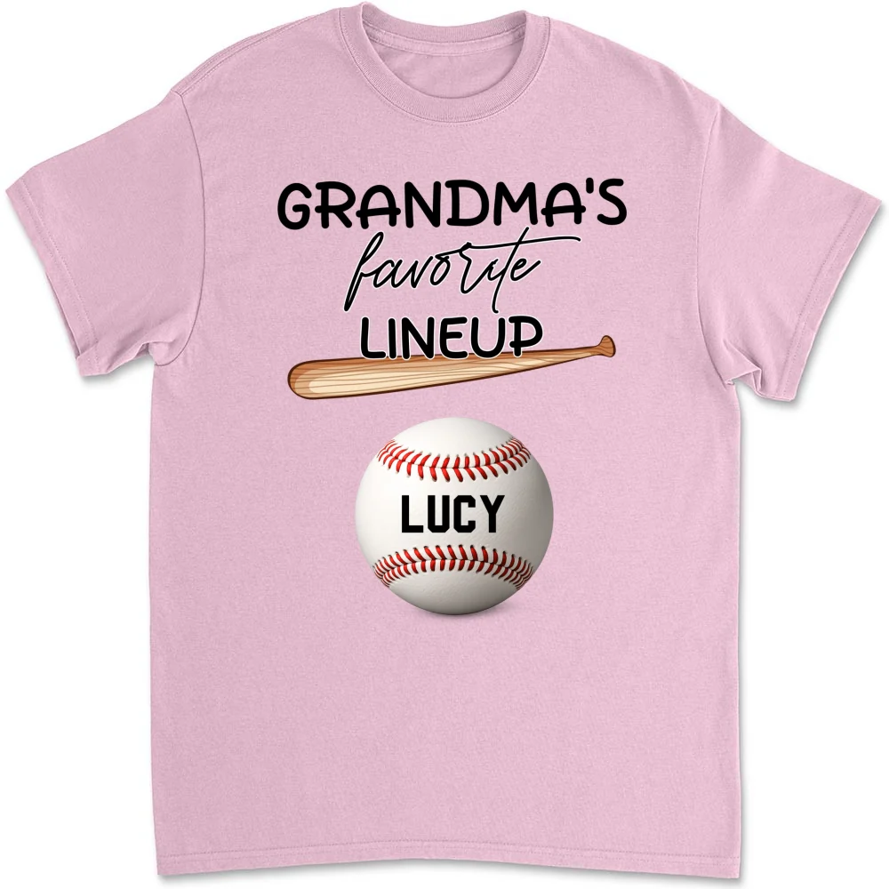  Grandma Favorite Lineup - Personalized Custom Shirt - Image 17