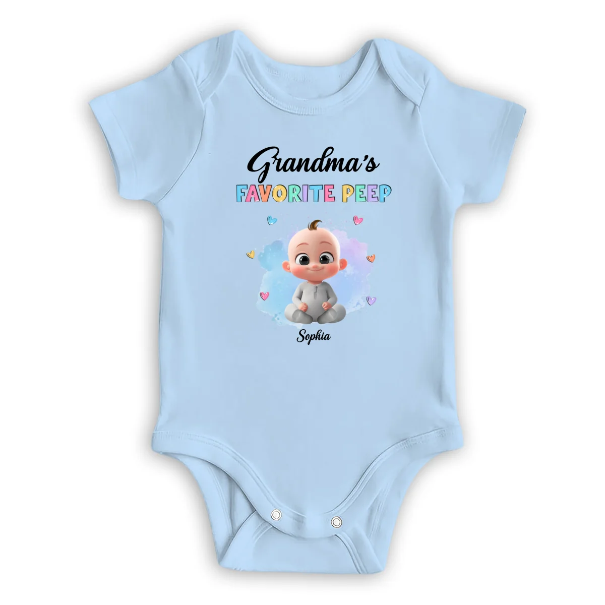 Grandma Favorite Peep - Personalized Custom Baby Onesie - Image 9