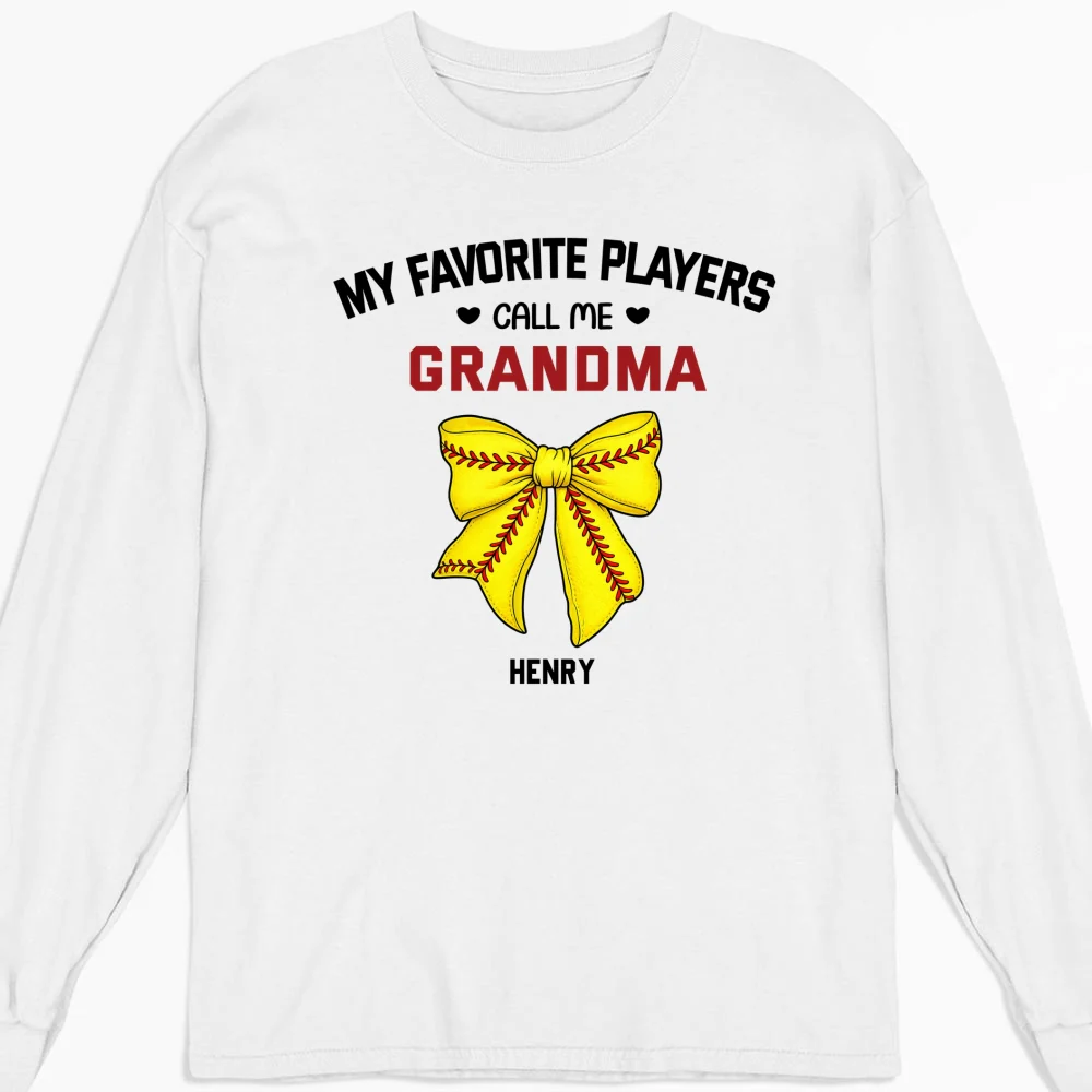 Grandma Favorite Player - Personalized Custom Shirt - Image 10
