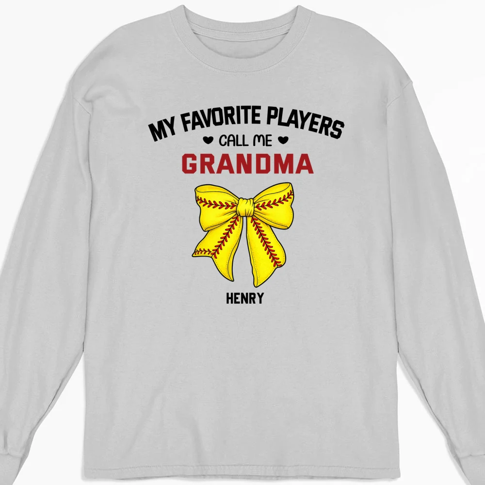 Grandma Favorite Player - Personalized Custom Shirt - Image 11