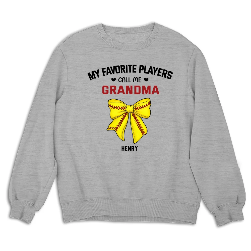 Grandma Favorite Player - Personalized Custom Shirt - Image 14