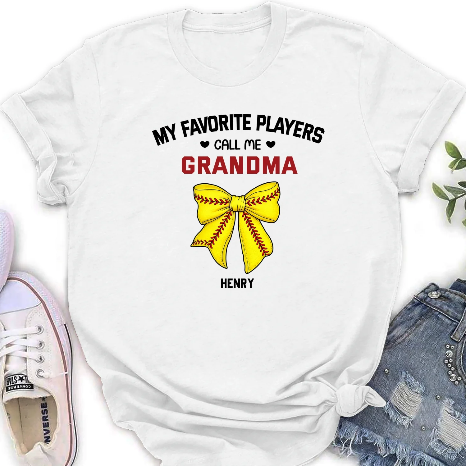 Grandma Favorite Player - Personalized Custom Shirt - Image 16