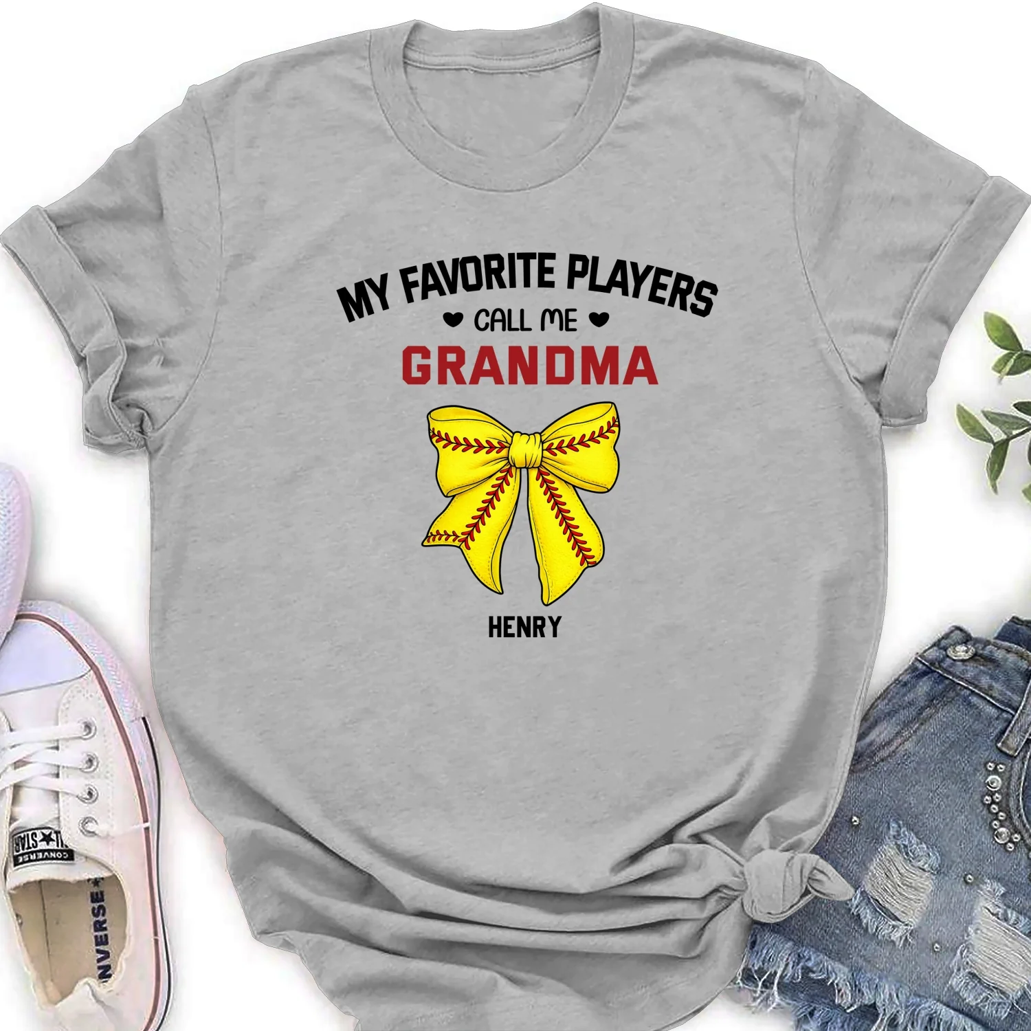 Grandma Favorite Player - Personalized Custom Shirt - Image 17