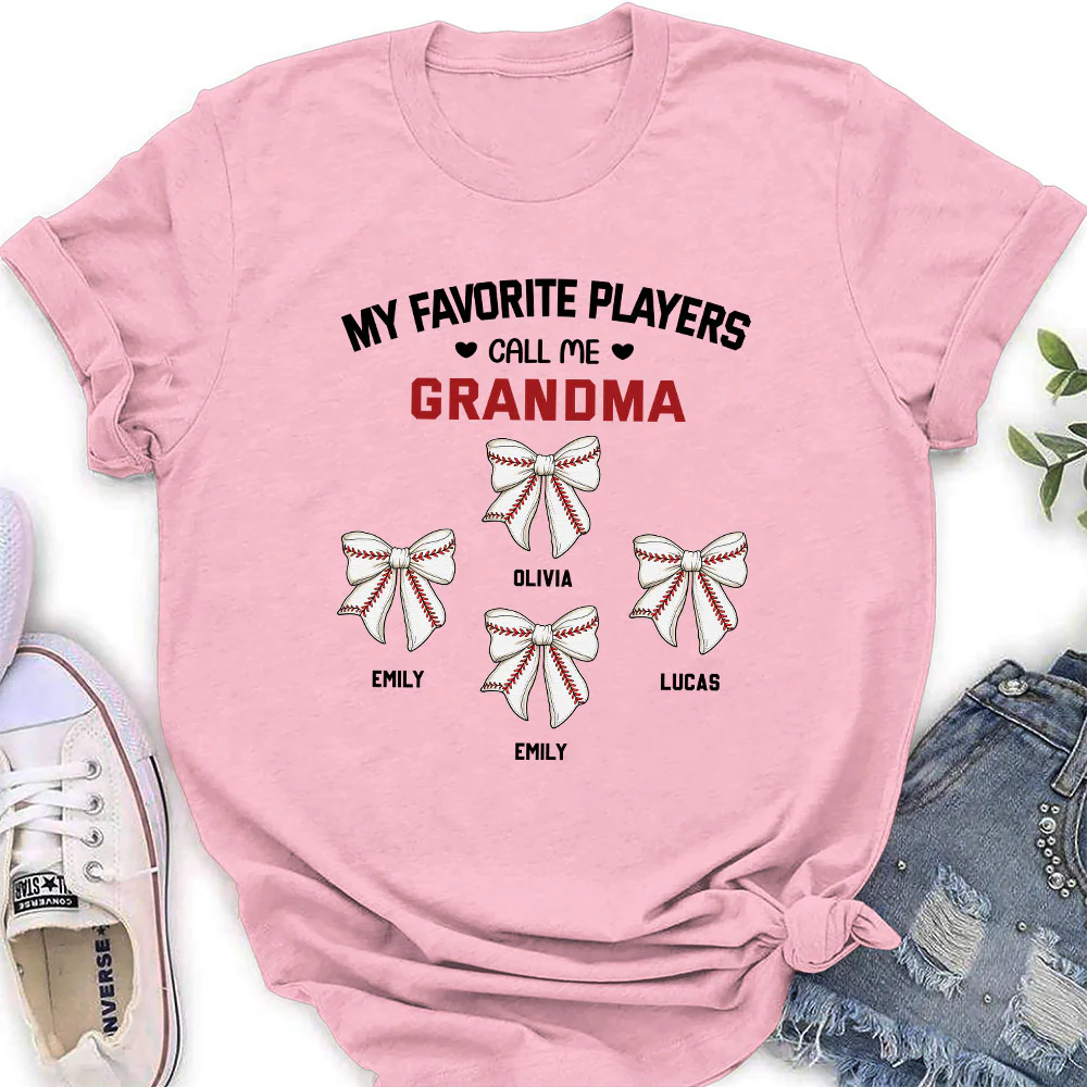 Grandma Favorite Player - Personalized Custom Shirt - Image 4