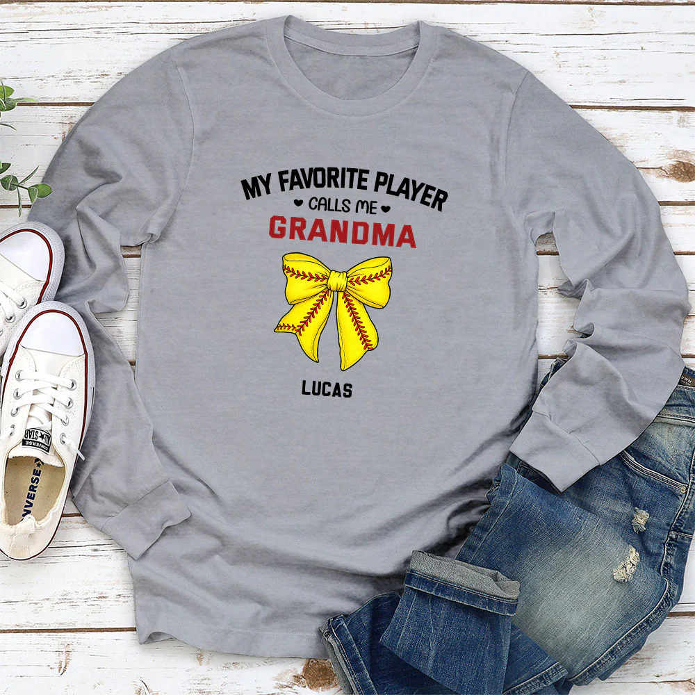 Grandma Favorite Player - Personalized Custom Shirt - Image 5