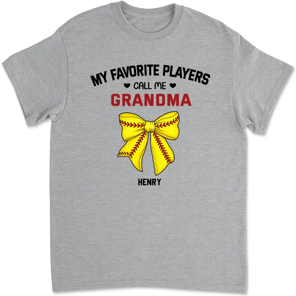 Grandma Favorite Player - Personalized Custom Shirt - Image 7