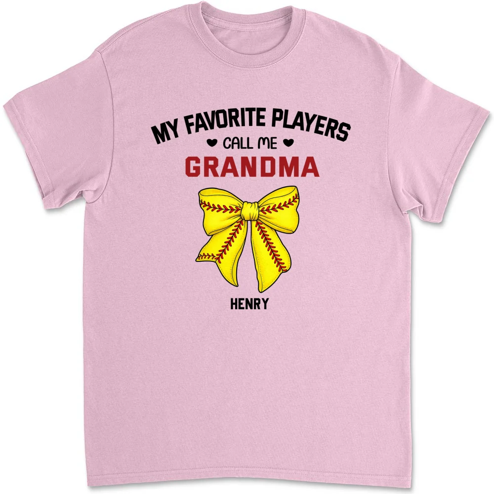 Grandma Favorite Player - Personalized Custom Shirt - Image 9