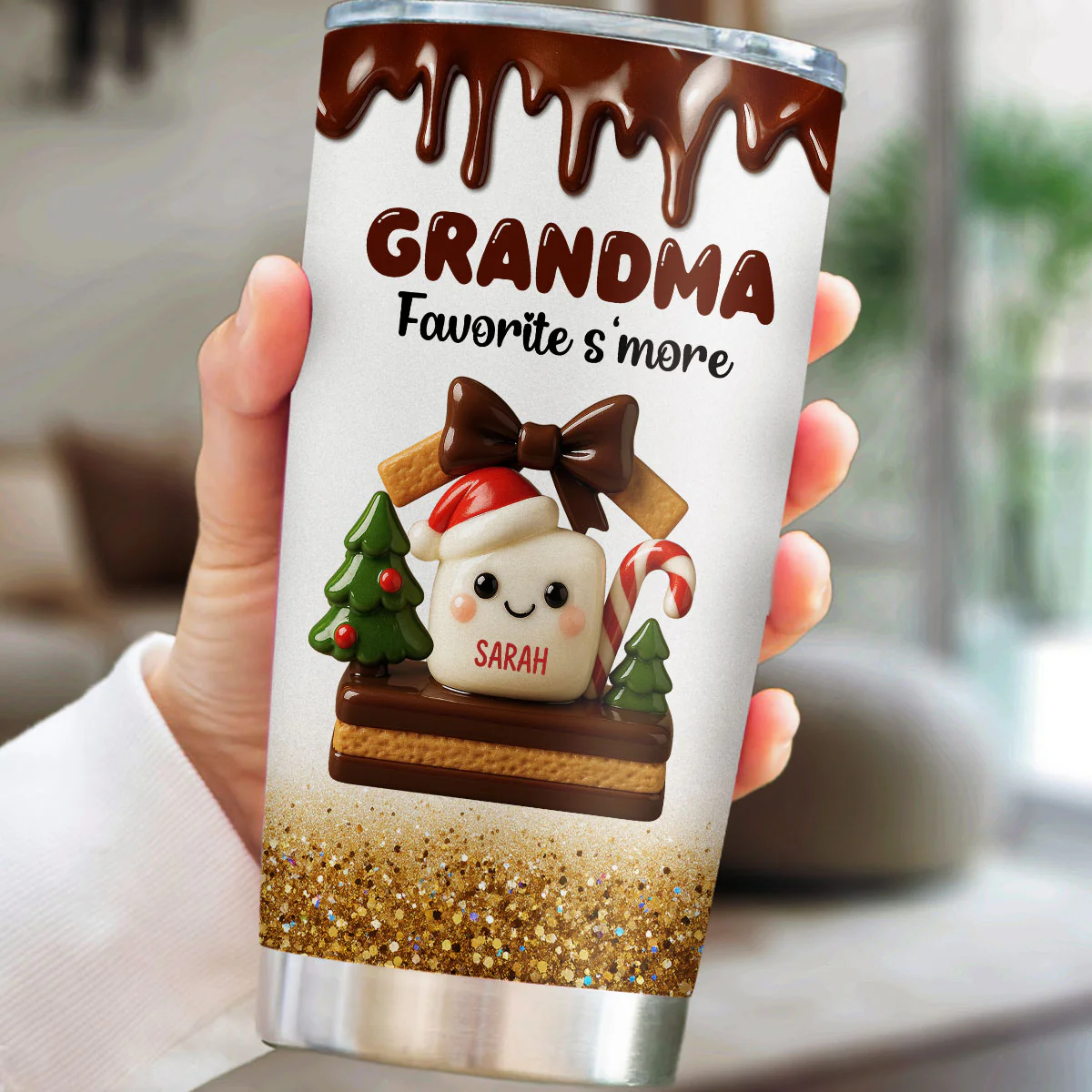 Grandma Favorite Smores - Personalized Custom Tumbler - Image 4