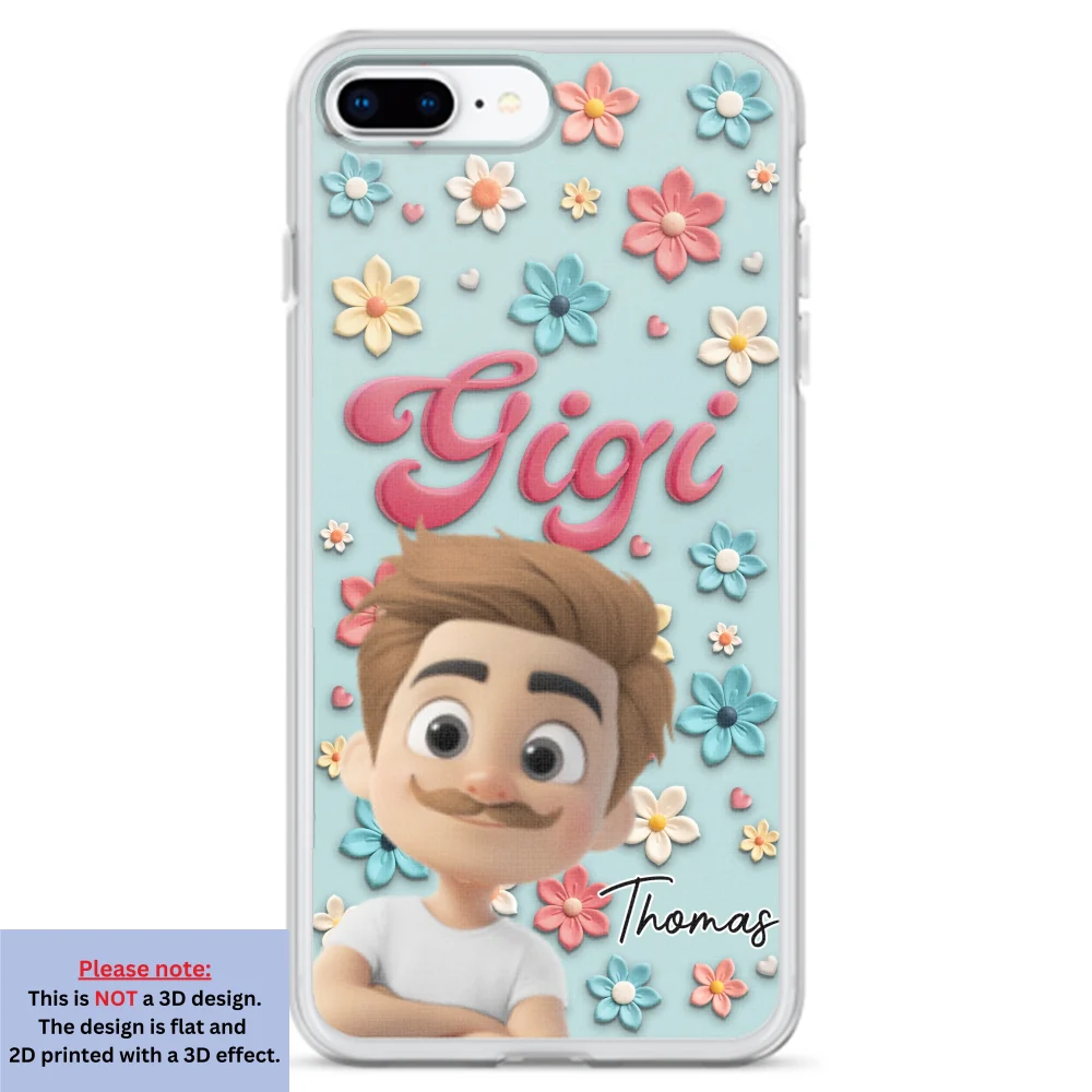 Grandma Flower - Personalized Custom Phone Case - Image 5
