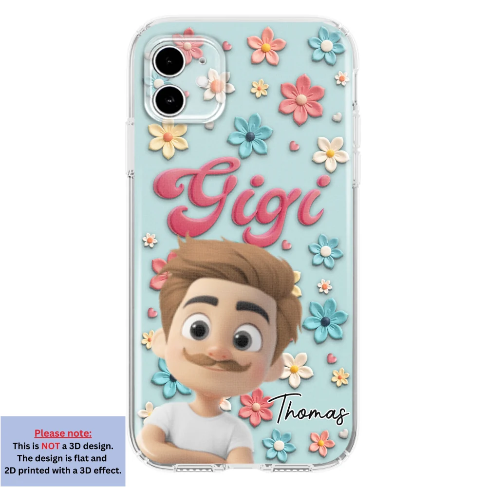 Grandma Flower - Personalized Custom Phone Case - Image 9