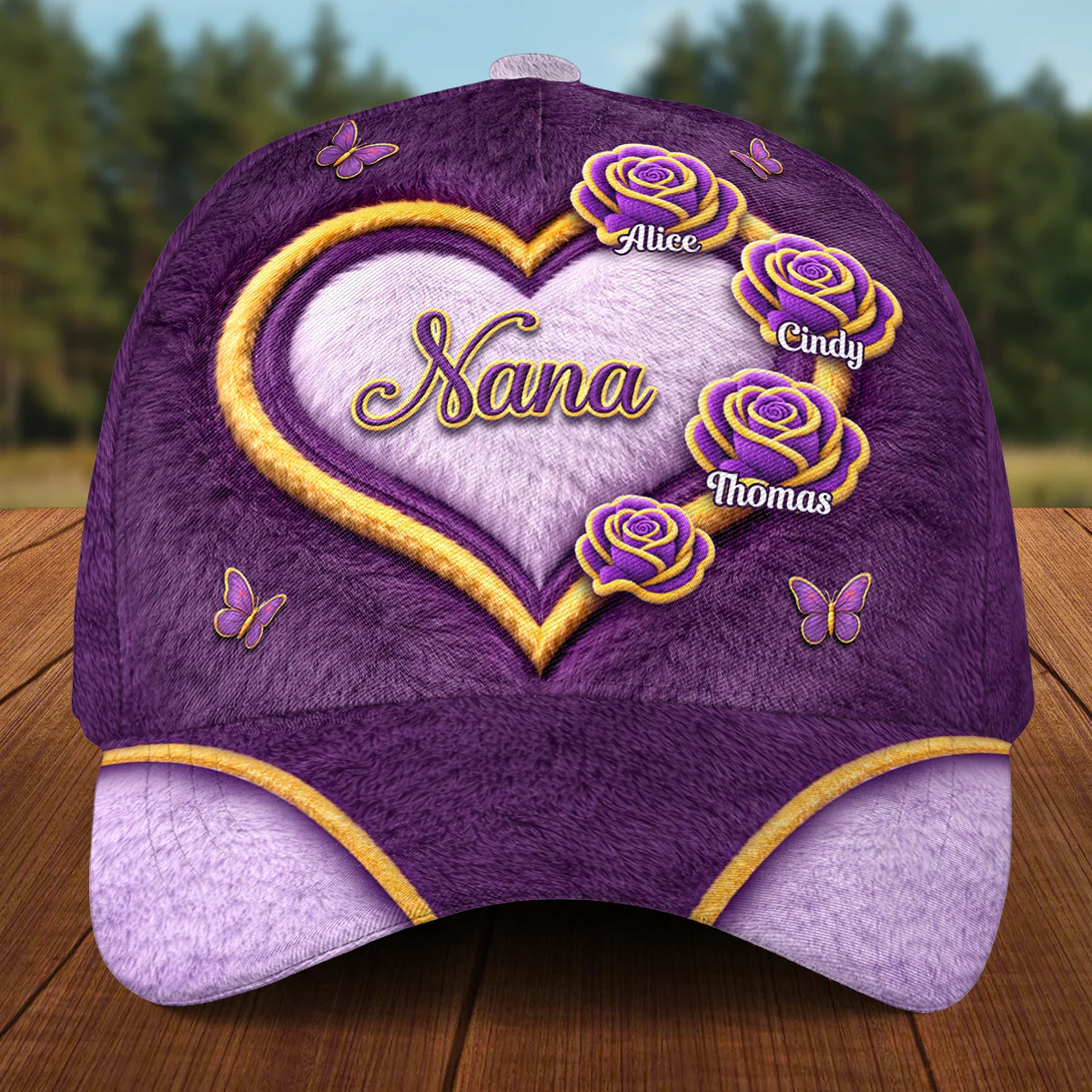 Grandma Flowers - Personalized Custom Classic Cap - Image 2