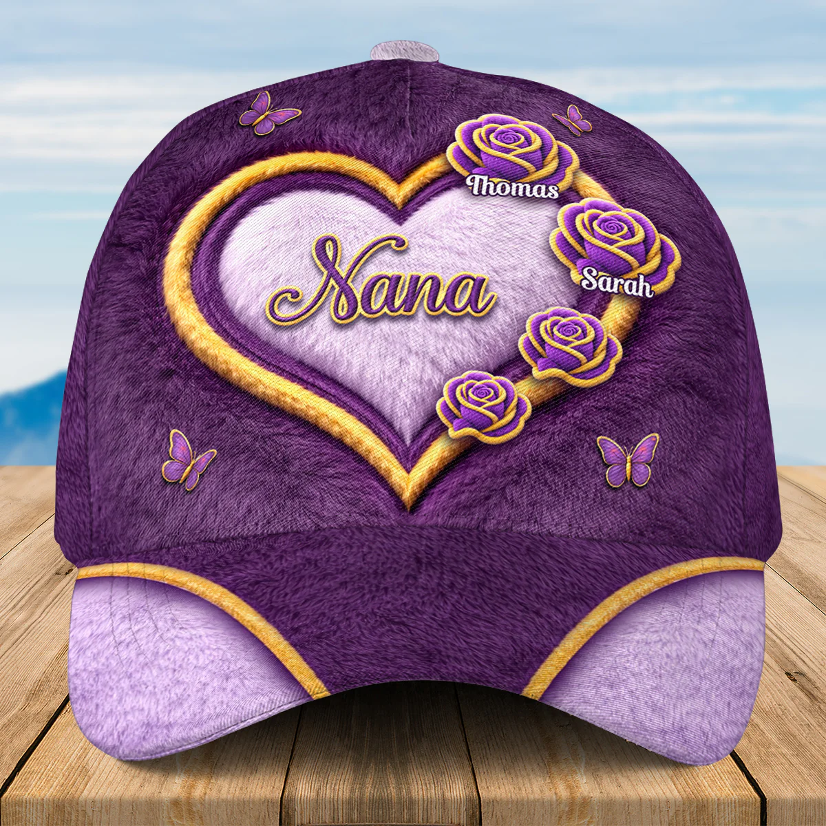 Grandma Flowers - Personalized Custom Classic Cap - Image 6