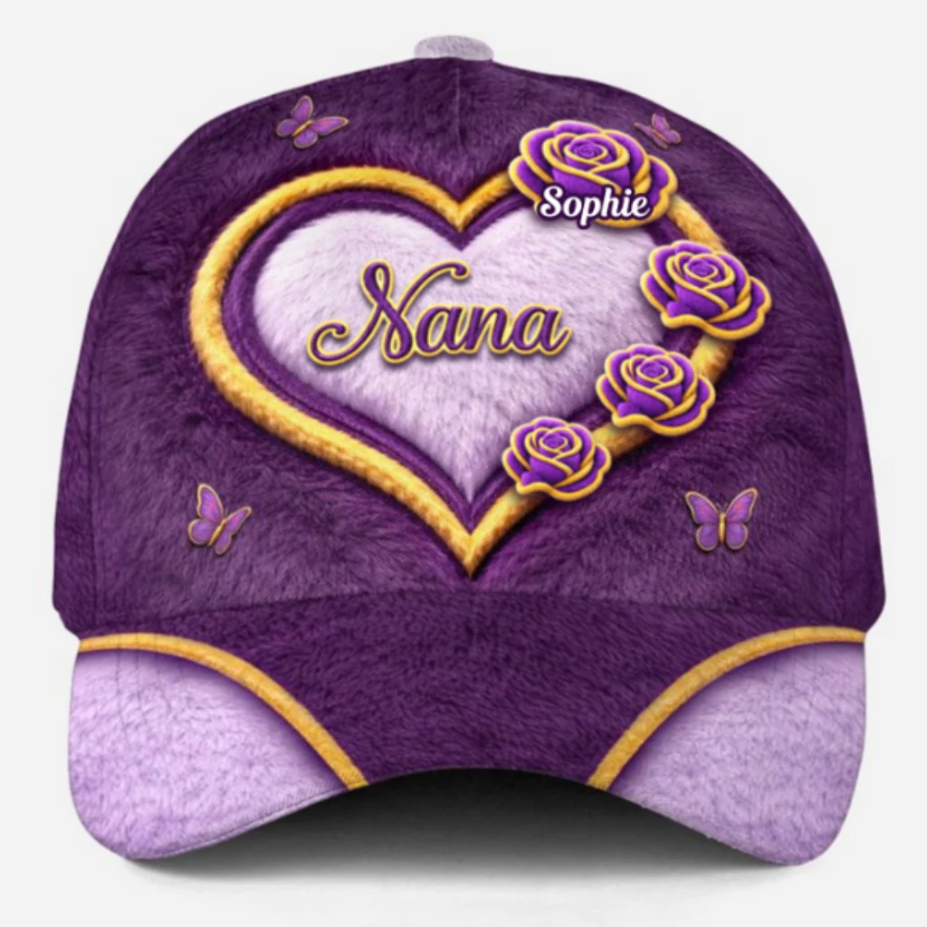 Grandma Flowers - Personalized Custom Classic Cap - Image 8