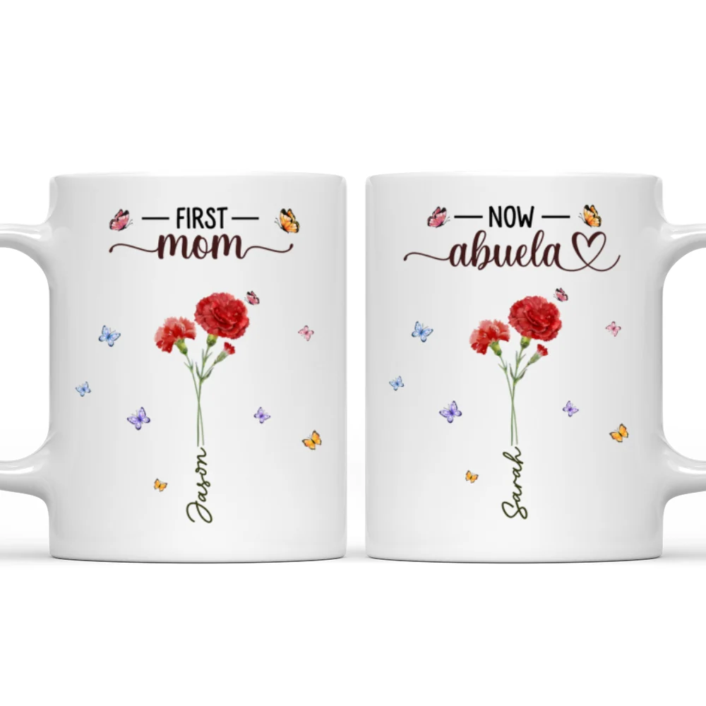 Grandma Flowers - Personalized Custom Coffee Mug - Image 6