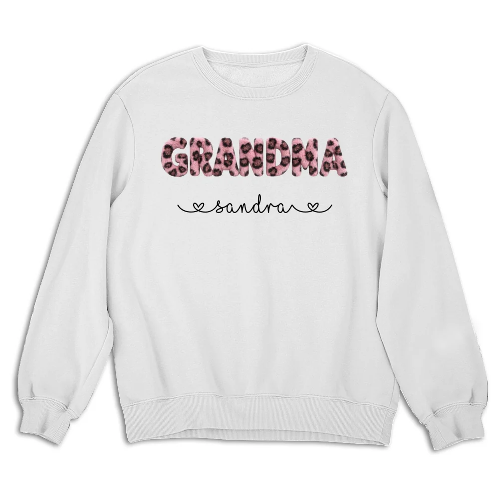 Grandma Fluffy Leopard - Personalized Custom Shirt - Image 13